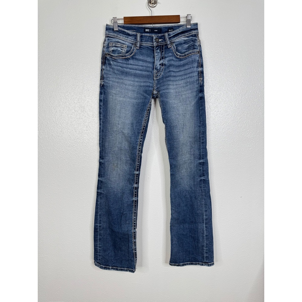 BKE Aiden Slim Straight Jeans Mens 28x32 Medium Wash Stretch Denim ABS21472
